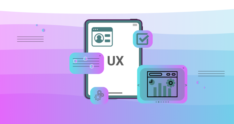 User Interface (UI) design elements showcasing responsive layouts and interactive features