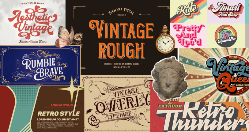 vintage typography