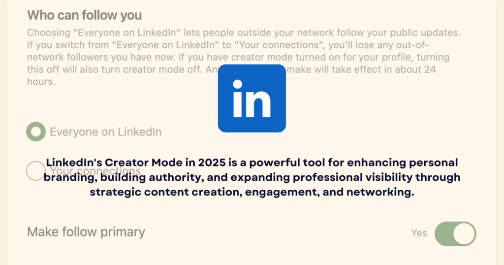 LinkedIn Creator Mode